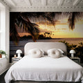 Golden Palm Horizon Mural Wallpaper - room preview 02