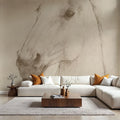 Caesar on Aged Paper Mural Wallpaper - room preview 02