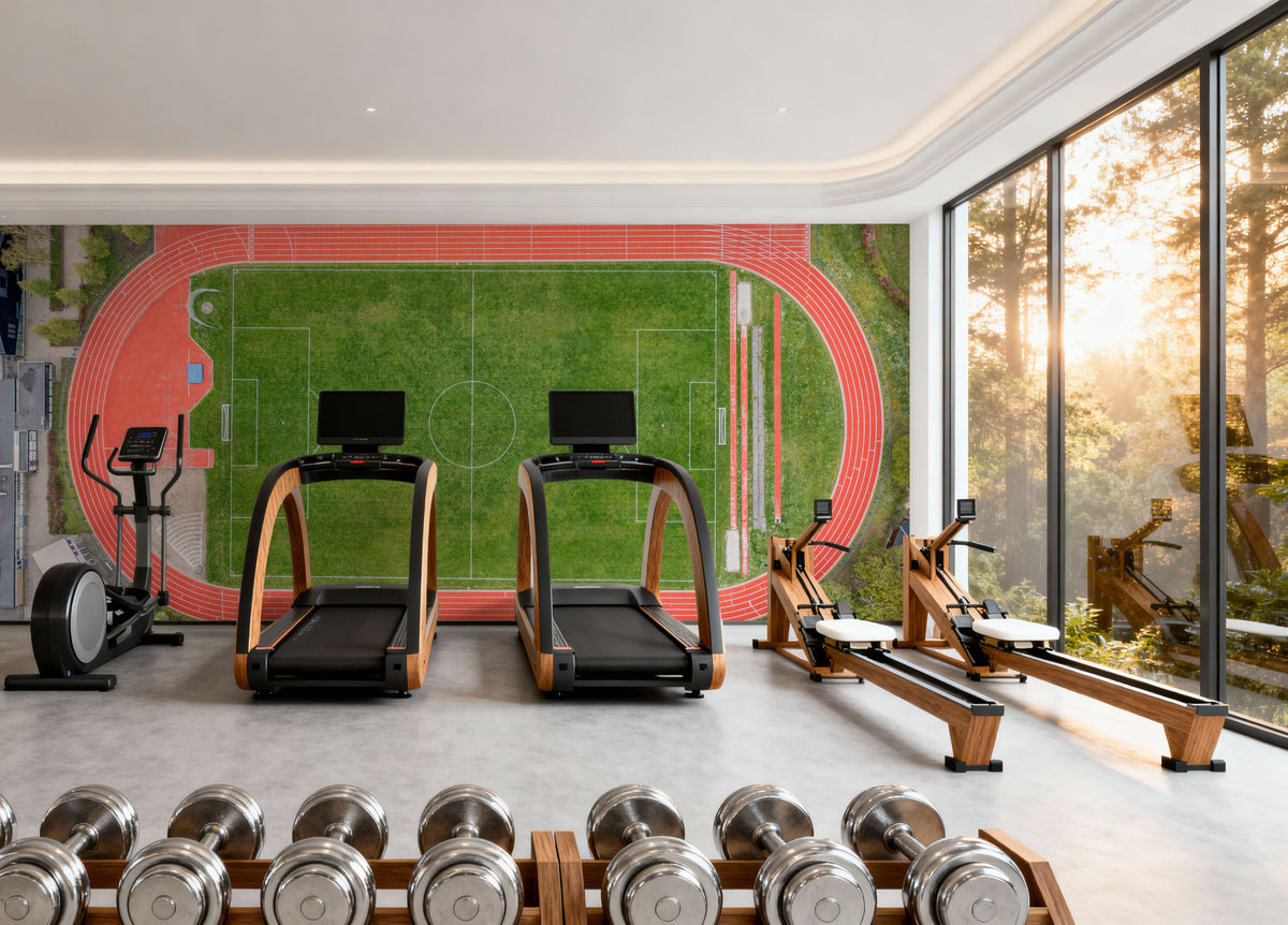 Track and Field Mural Wallpaper - room preview 02