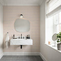 Zelij Rectangles and Leaves Mural Wallpaper - room preview 02