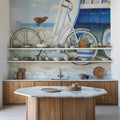 Beach Time Baskets Mural Wallpaper - room preview 02