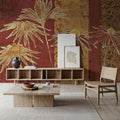 Flowers on Spice Mural Wallpaper - room preview 02