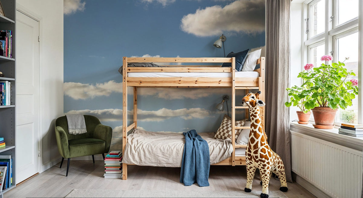 Clouds and Sky Mural Wallpaper - room preview 02