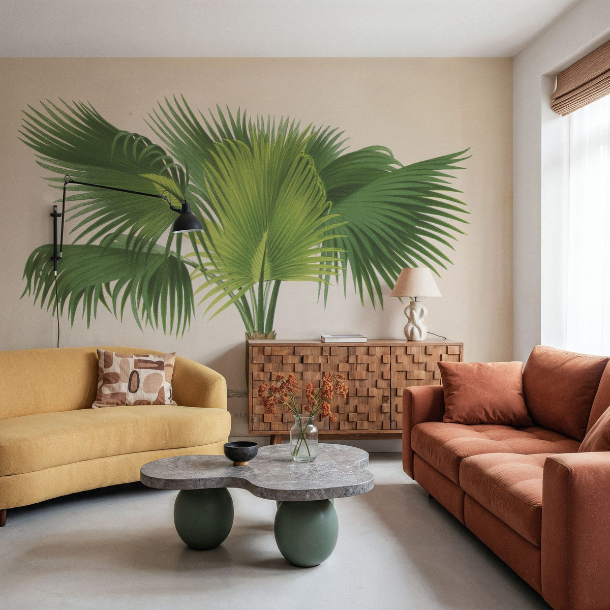 Palmier PL XXIII Mural Wallpaper - room preview 02