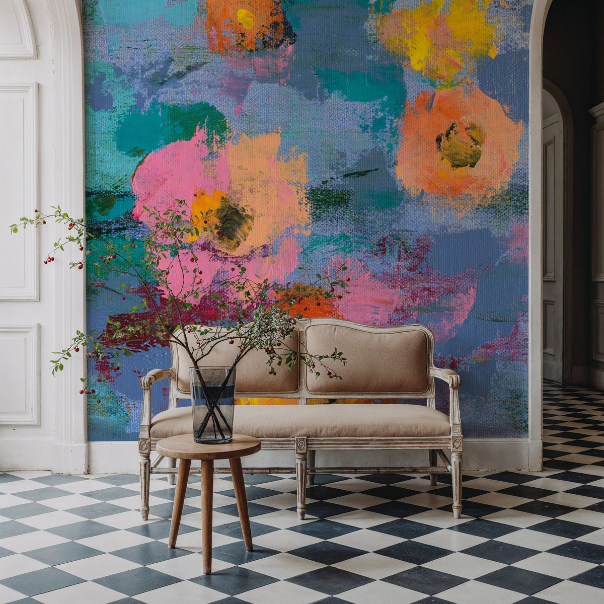 May Floral II Mural Wallpaper - room preview 02