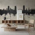 Sunderland England Skyline Concrete Mural Wallpaper - room preview 02