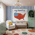 USA Cuties Stripes II Mural Wallpaper - room preview 02