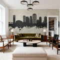St Petersburg Florida Skyline Concrete Mural Wallpaper - room preview 02