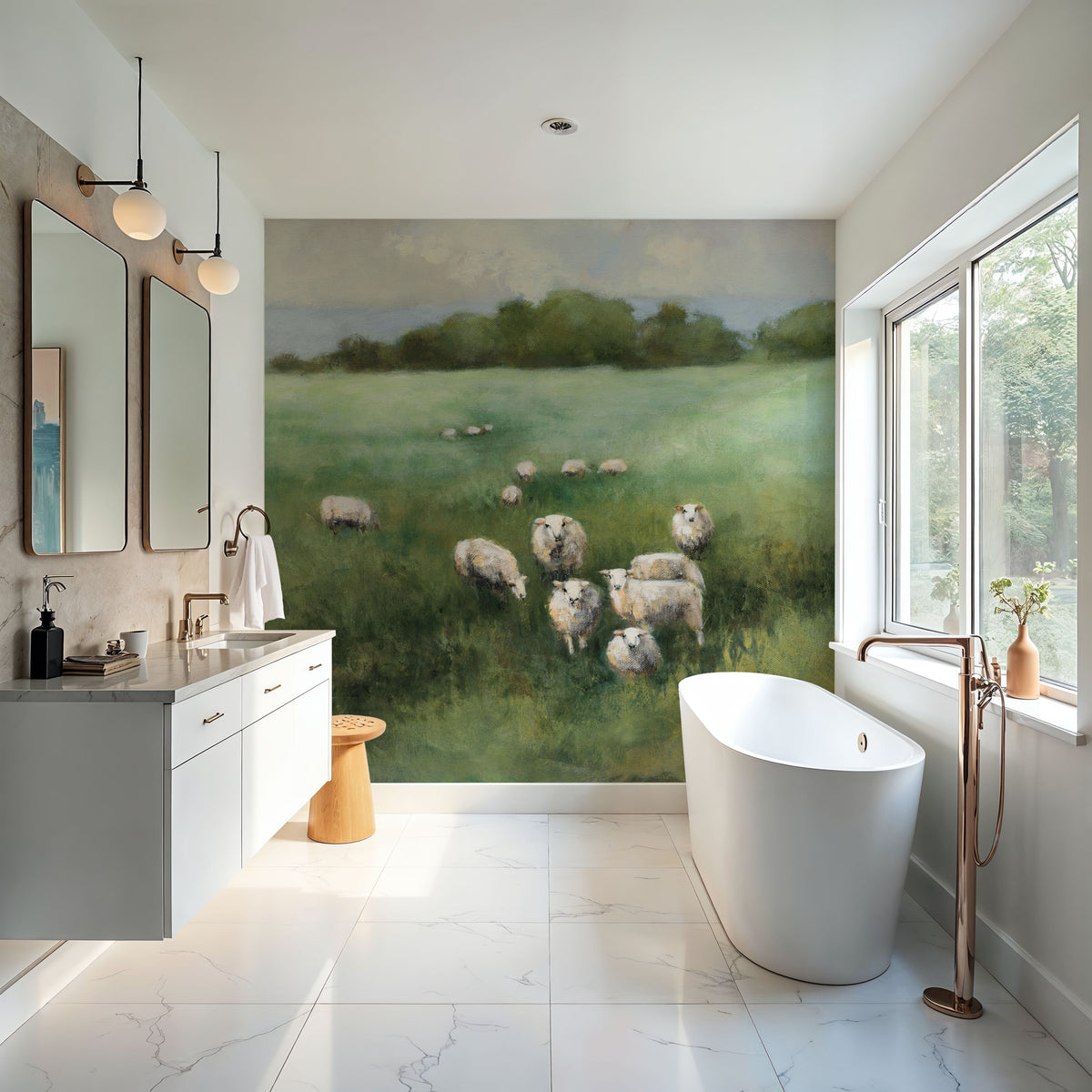 Field Day Mural Wallpaper - room preview 02