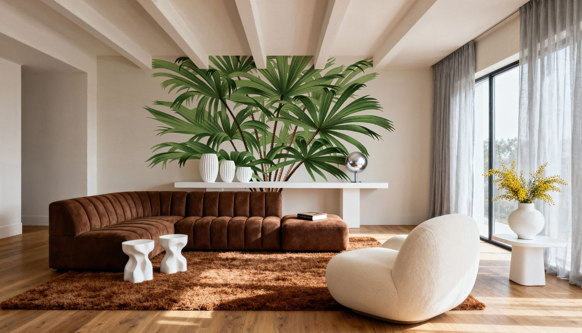 Vintage Palm Tree III Mural Wallpaper - room preview 02