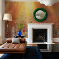 Sunlit Poppy Field Mural Wallpaper - room preview 02