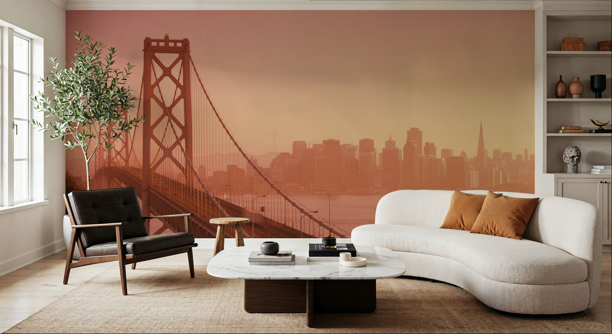 Golden Gateway Mural Wallpaper - room preview 02