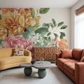Amber Blossoms I Mural Wallpaper - room preview 02