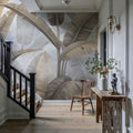 Banana Palms, Beige Mural Wallpaper - room preview 02