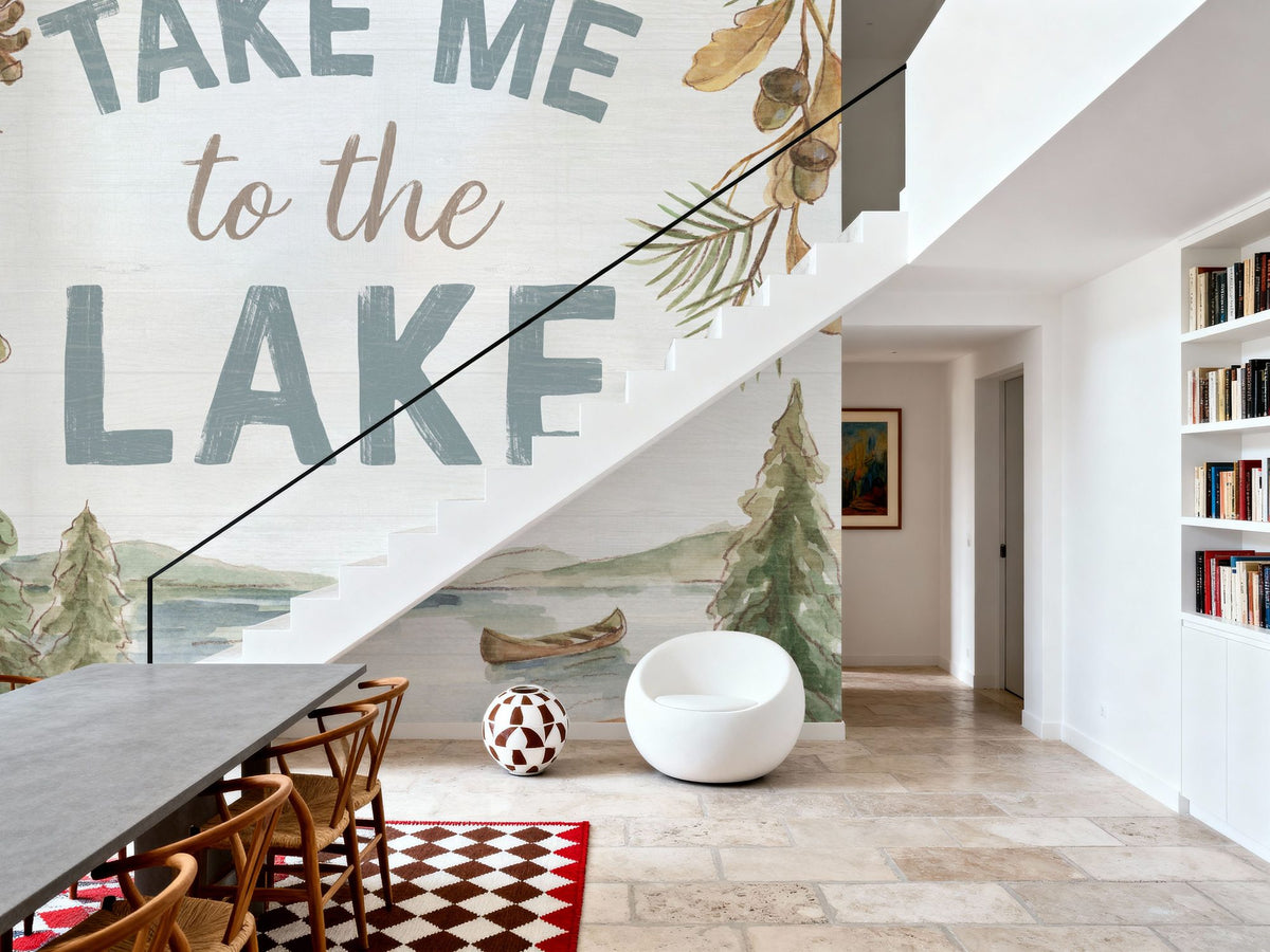 Lake Retreat II Mural Wallpaper - room preview 02