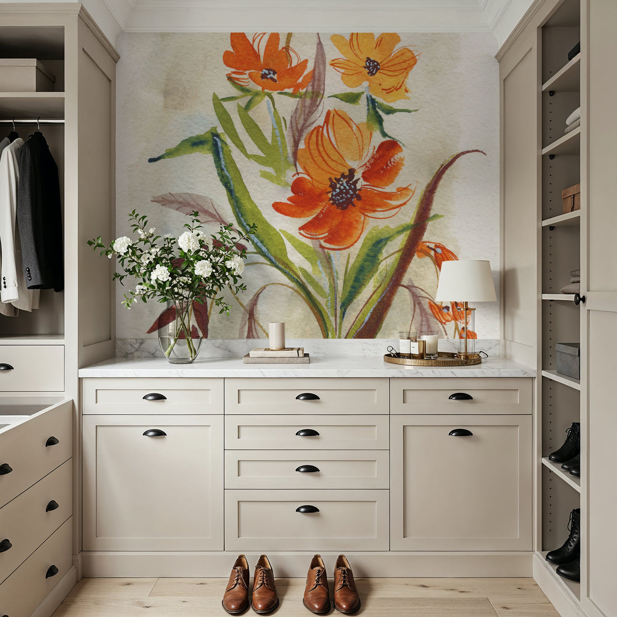Autumn Bloom Mural Wallpaper - room preview 02