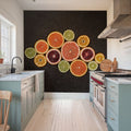 Citrus Drama I Mural Wallpaper - room preview 02