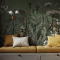 Meadow Finds Green Mural Wallpaper - room preview 02