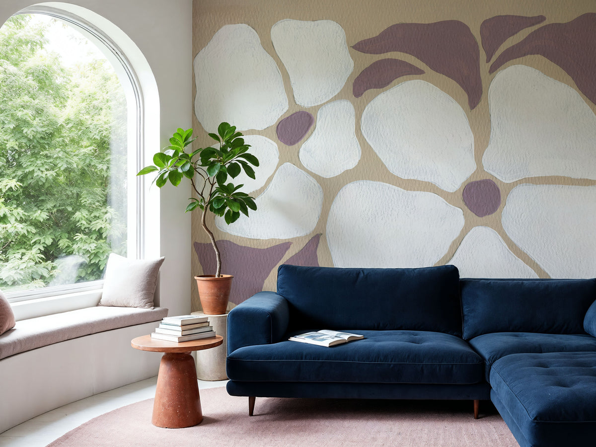 Boho Impact Floral I Mural Wallpaper - room preview 02