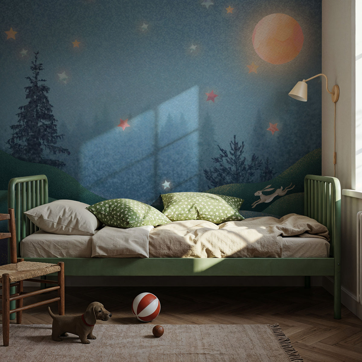 Magic Meadow At Dusk Mural Wallpaper - room preview 02