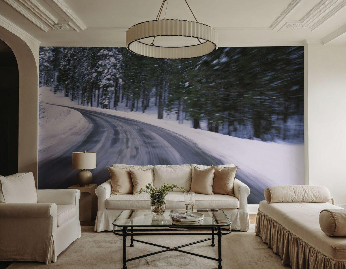 Winter Passage Mural Wallpaper - room preview 02