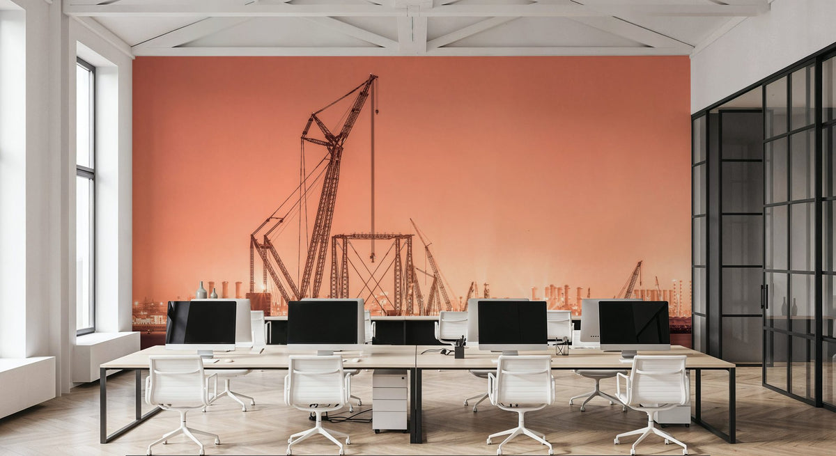 Industrial Bay Mural Wallpaper - room preview 02