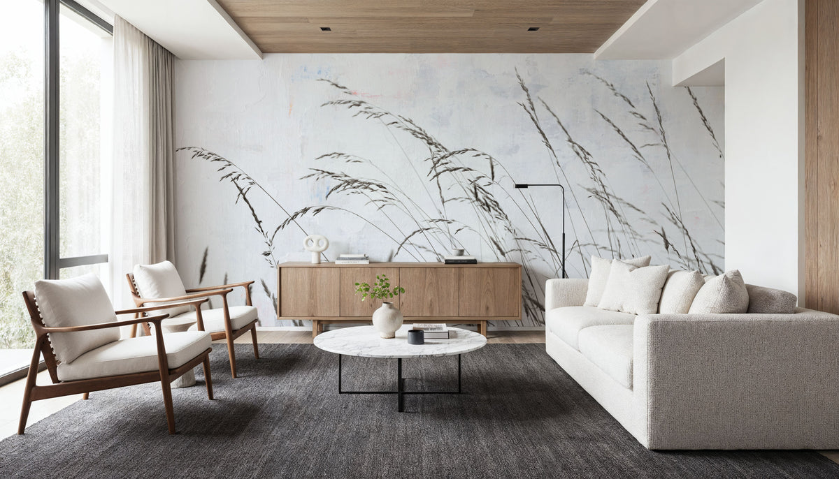 Meadow Grass I Mural Wallpaper - room preview 02