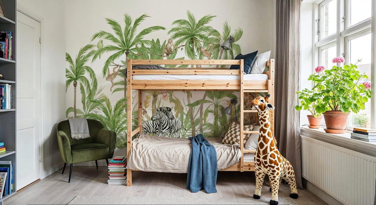 My Own Little Jungle Mural Wallpaper - room preview 02