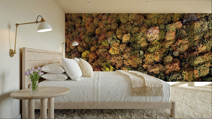 Luftaufnahme Wald Wandbild Tapete