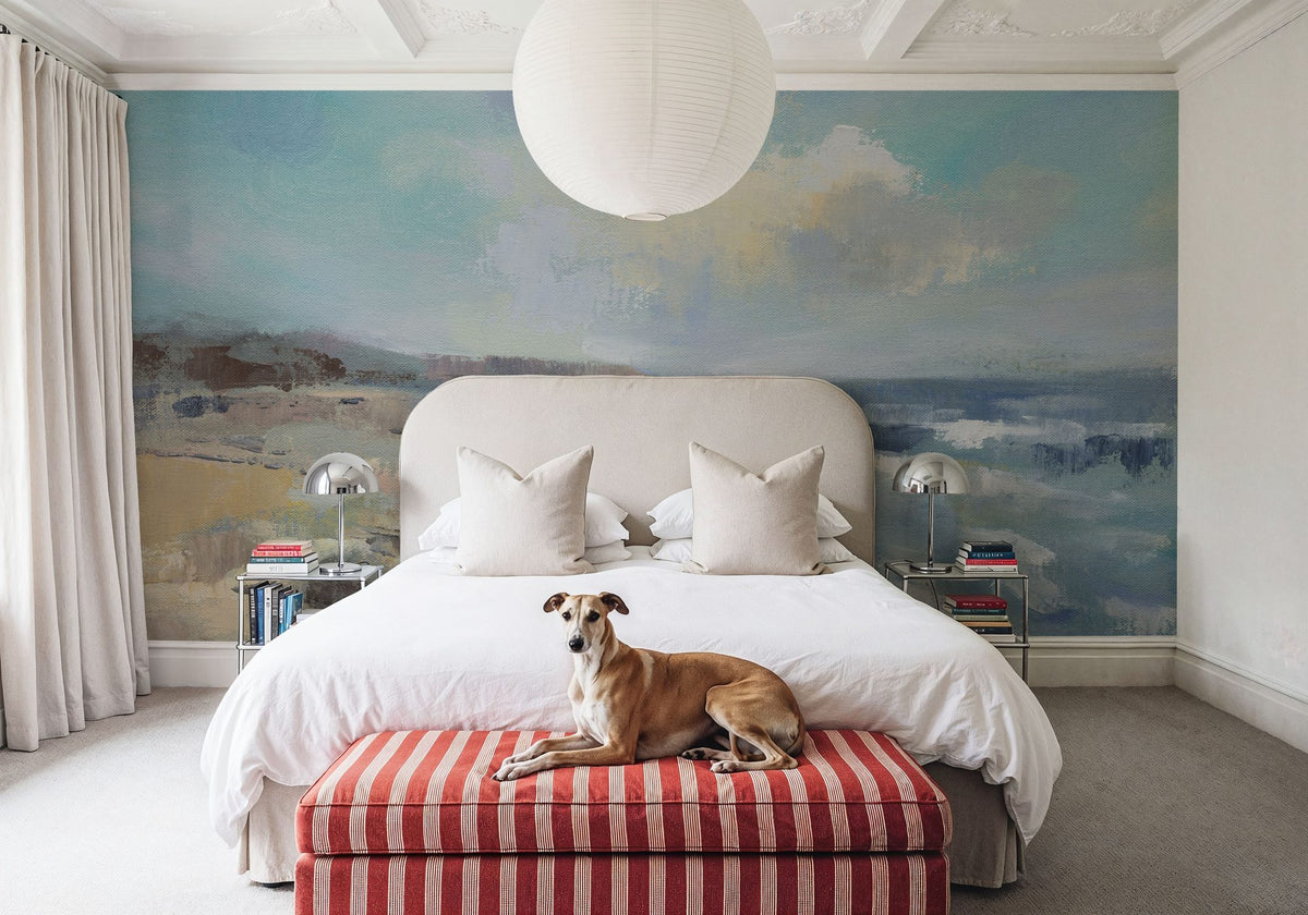 Morning Beach Mural Wallpaper - room preview 02
