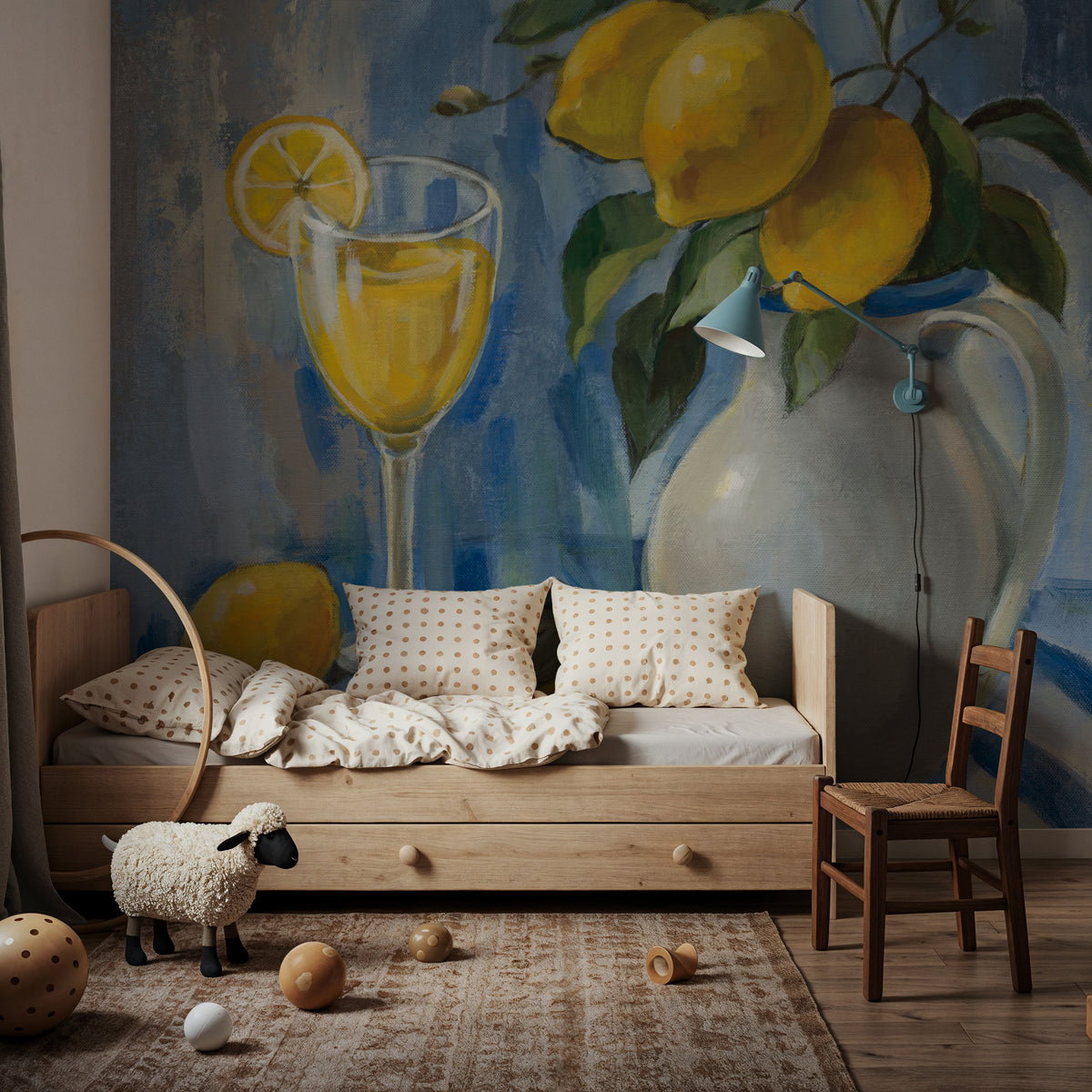 Lemons Still Life Mural Wallpaper - room preview 02