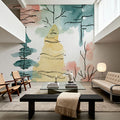 Happy Holiday Trees Mural Wallpaper - room preview 02