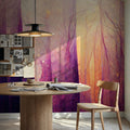 Purple Forest Mural Wallpaper - room preview 02