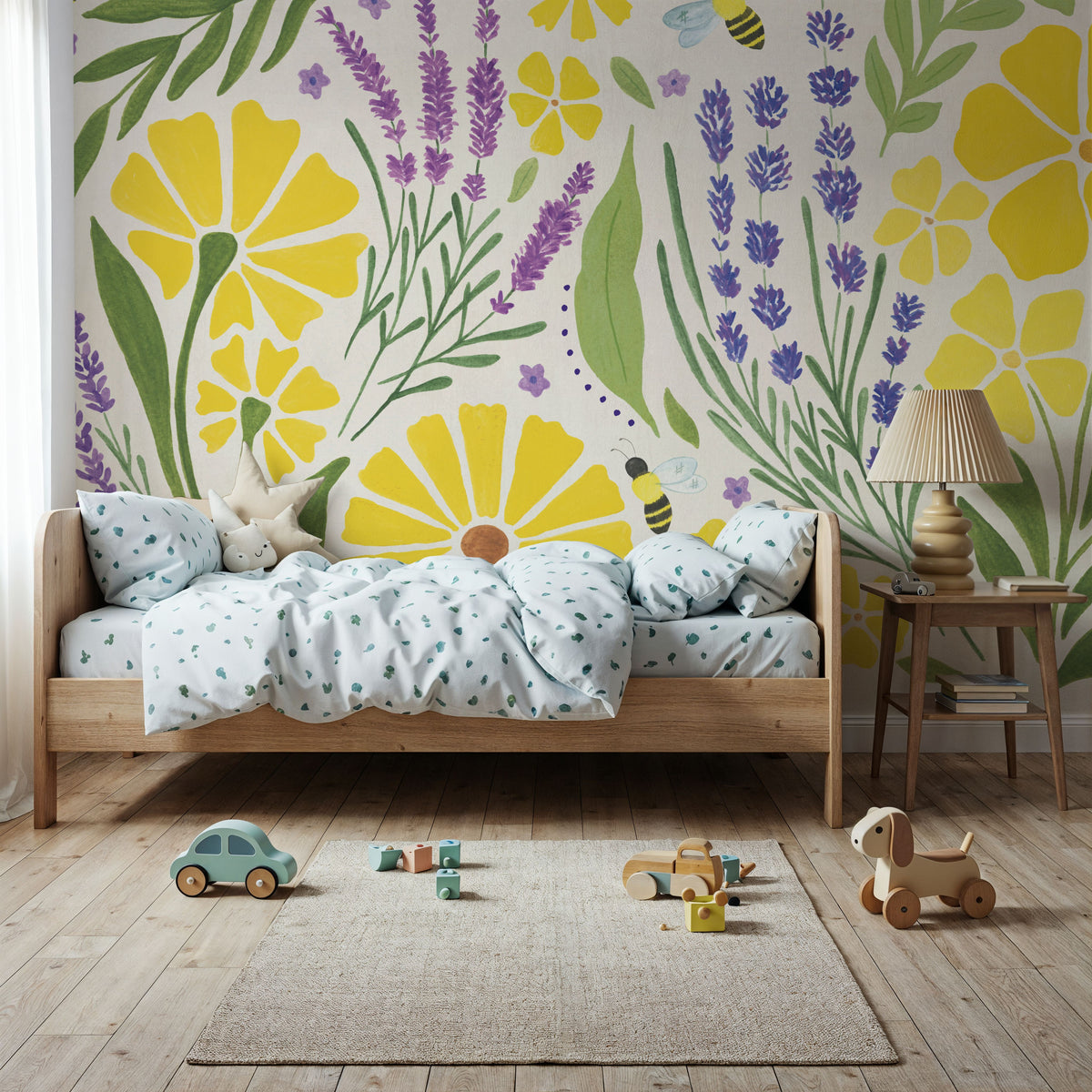 Lavender Garden I Mural Wallpaper - room preview 02
