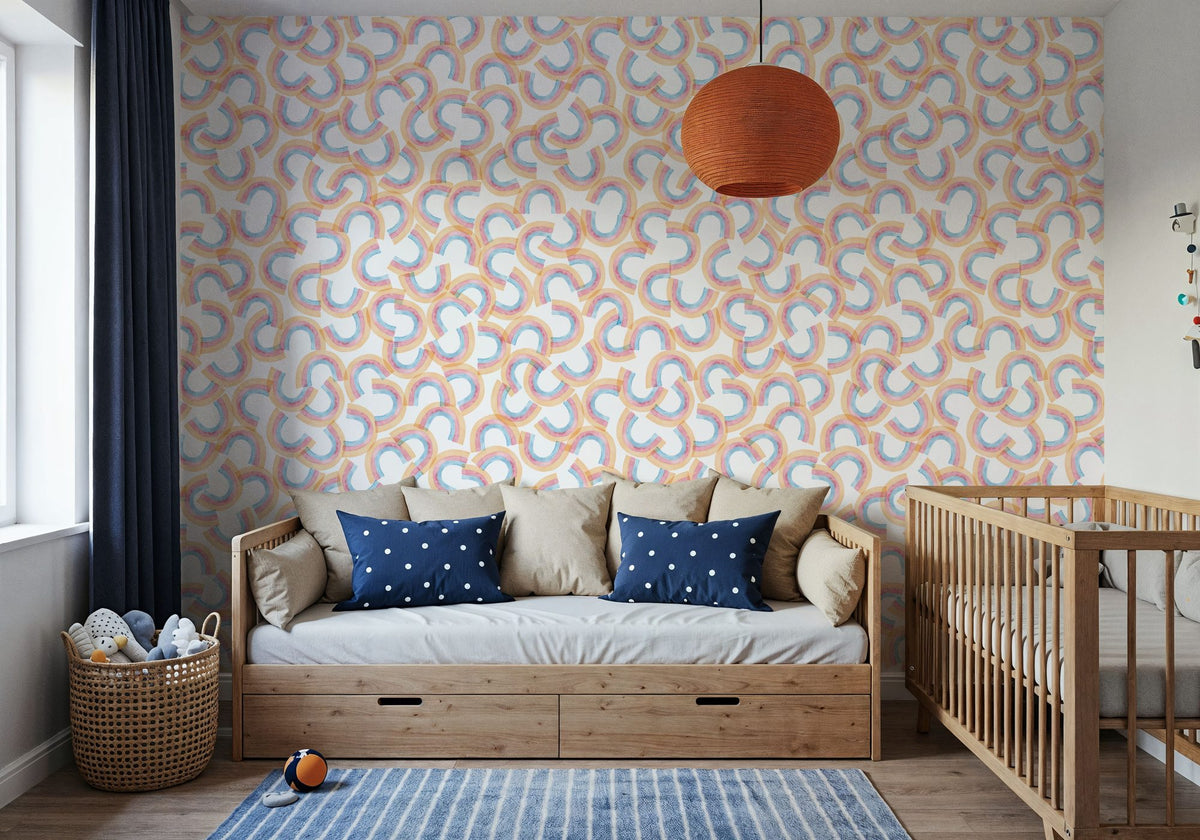 Sprinkled Rainbows Mural Wallpaper - room preview 02