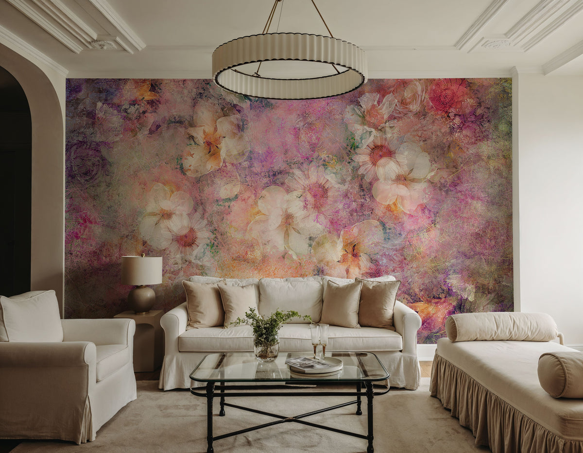 Floral Arcadia Mural Wallpaper - room preview 02