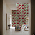 Cardinals & Winterberries, Green Mural Wallpaper - room preview 02