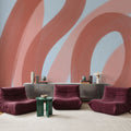Modern Abstract `Salon Yopie` Mural Wallpaper - room preview 02