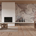 Peony Study - Pink Oyster Mural Wallpaper - room preview 02