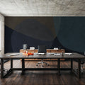 Embracing Shapes, Midnight Mural Wallpaper - room preview 02