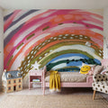 Rainbow Splash Mural Wallpaper - room preview 02