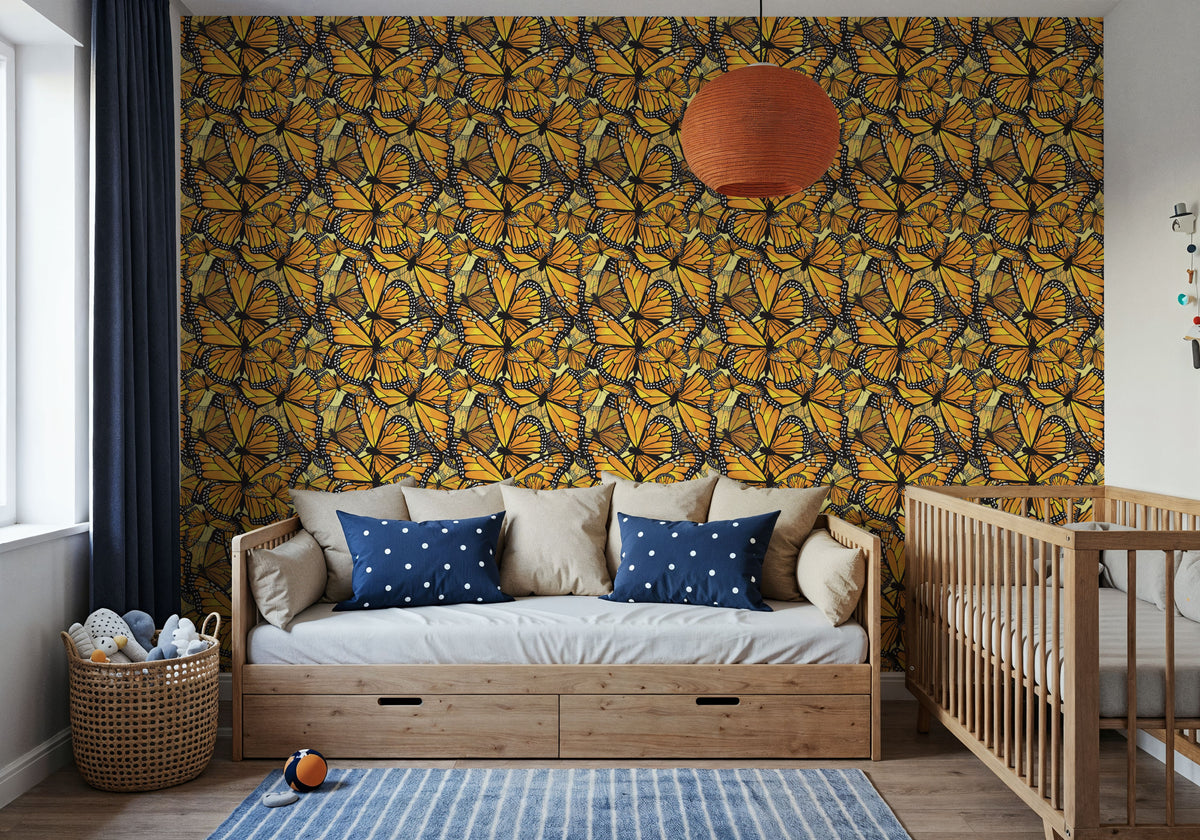 Monarch Movements, Sunflower Mural Wallpaper - room preview 02
