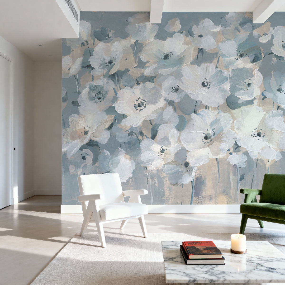 Breezy Blooms Mural Wallpaper - room preview 02