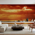 Molten Horizon Mural Wallpaper - room preview 02