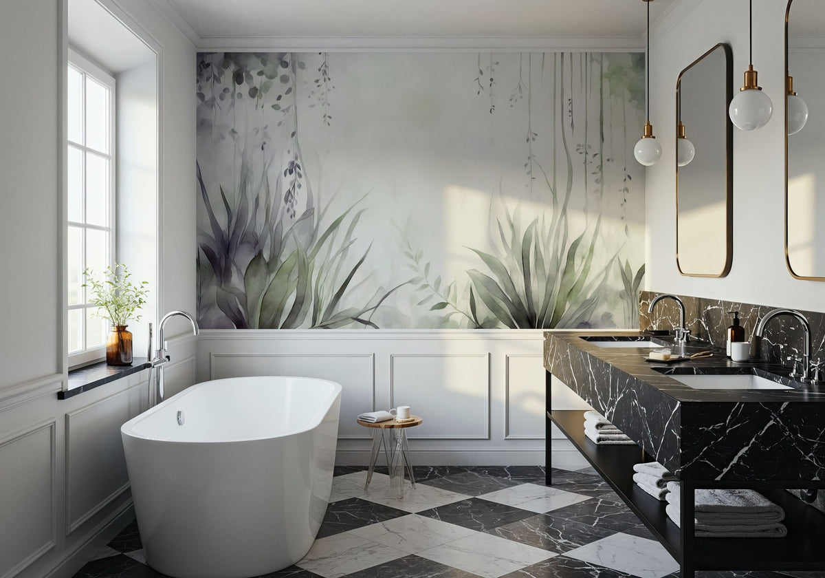 Transparent Garden Winter Mural Wallpaper - room preview 02