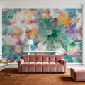 Succulent Florals Mural Wallpaper - room preview 02