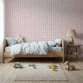 Mixed Red Circles Mural Wallpaper - room preview 02