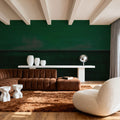 Green Horizon, Watercolor Mural Wallpaper - room preview 02