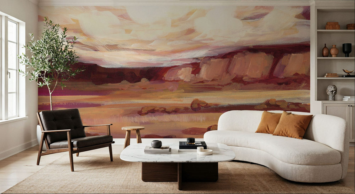 Mauve Mesa III Mural Wallpaper - room preview 02