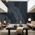 Foliage Flow, Midnight Mural Wallpaper - room preview 02